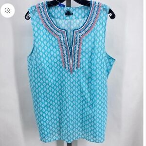 Talbots Embroidered Tank Top